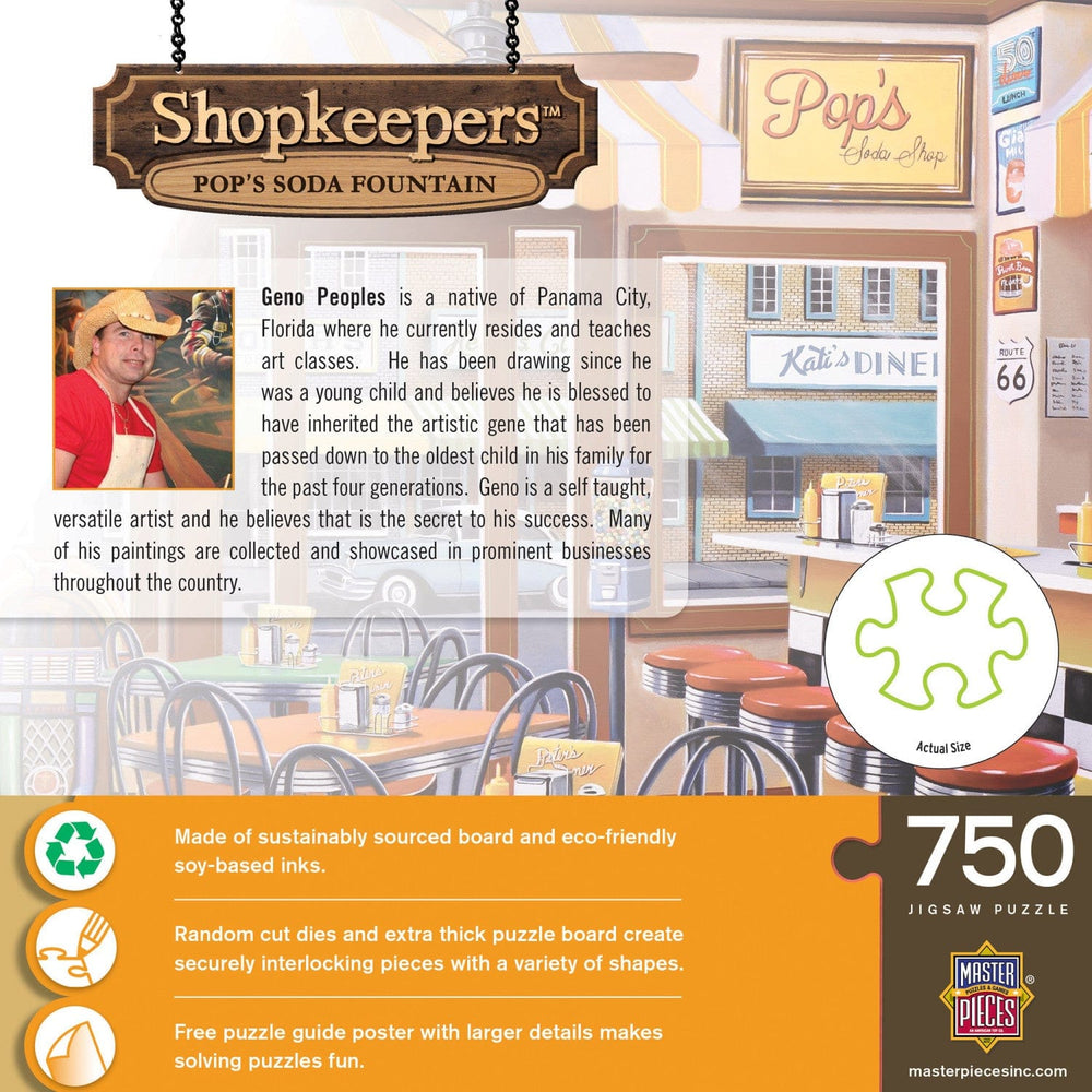 Shopkeepers - Pop's Soda Fountain 750 Piece Jigsaw Puzzle (ONLINE ORDER ONLY)