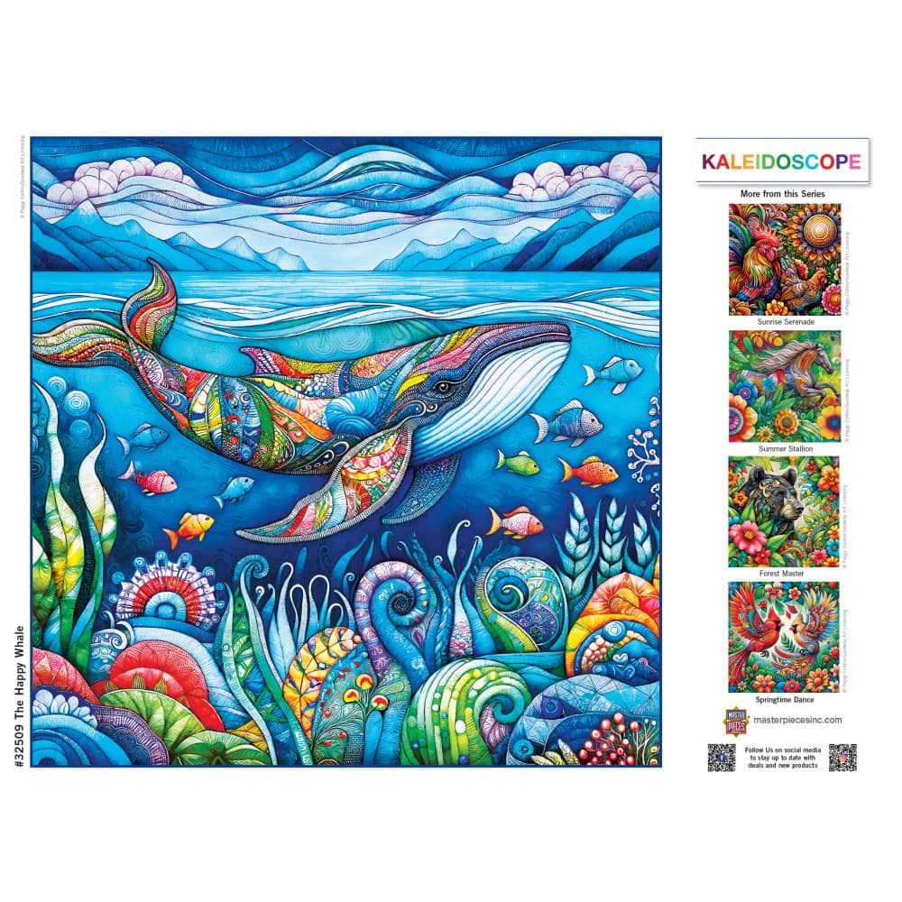 Kaleidoscope - The Happy Whale 300 Piece EZ Grip Jigsaw Puzzle