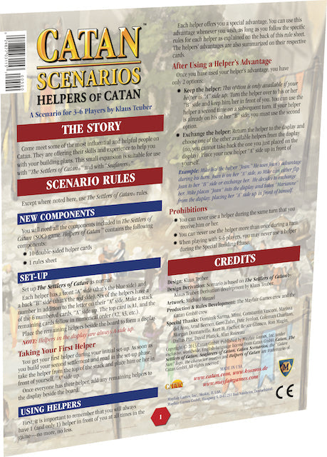 Catan: Scenario - Helpers of Catan (ONLINE ORDER ONLY)