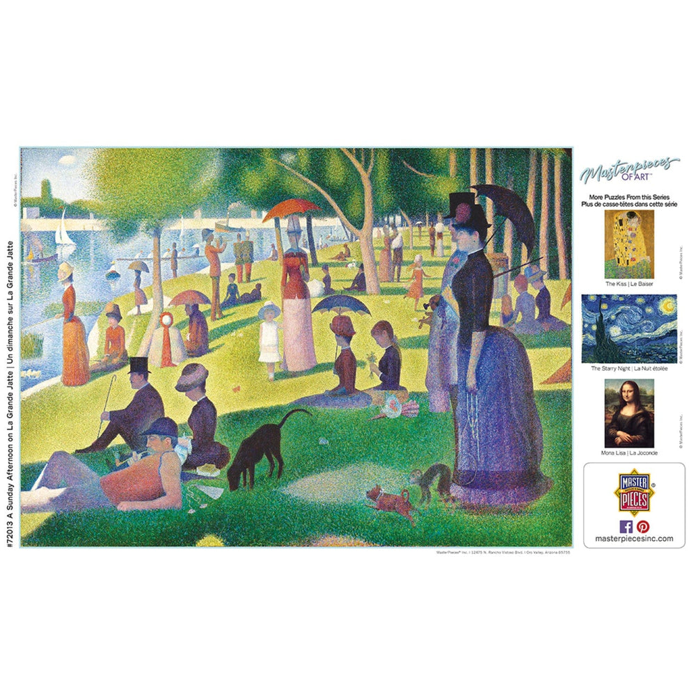 MasterPieces of Art - A Sunday on La Grande Jatte 1000 Piece Jigsaw Puzzle (ONLINE ORDER ONLY)