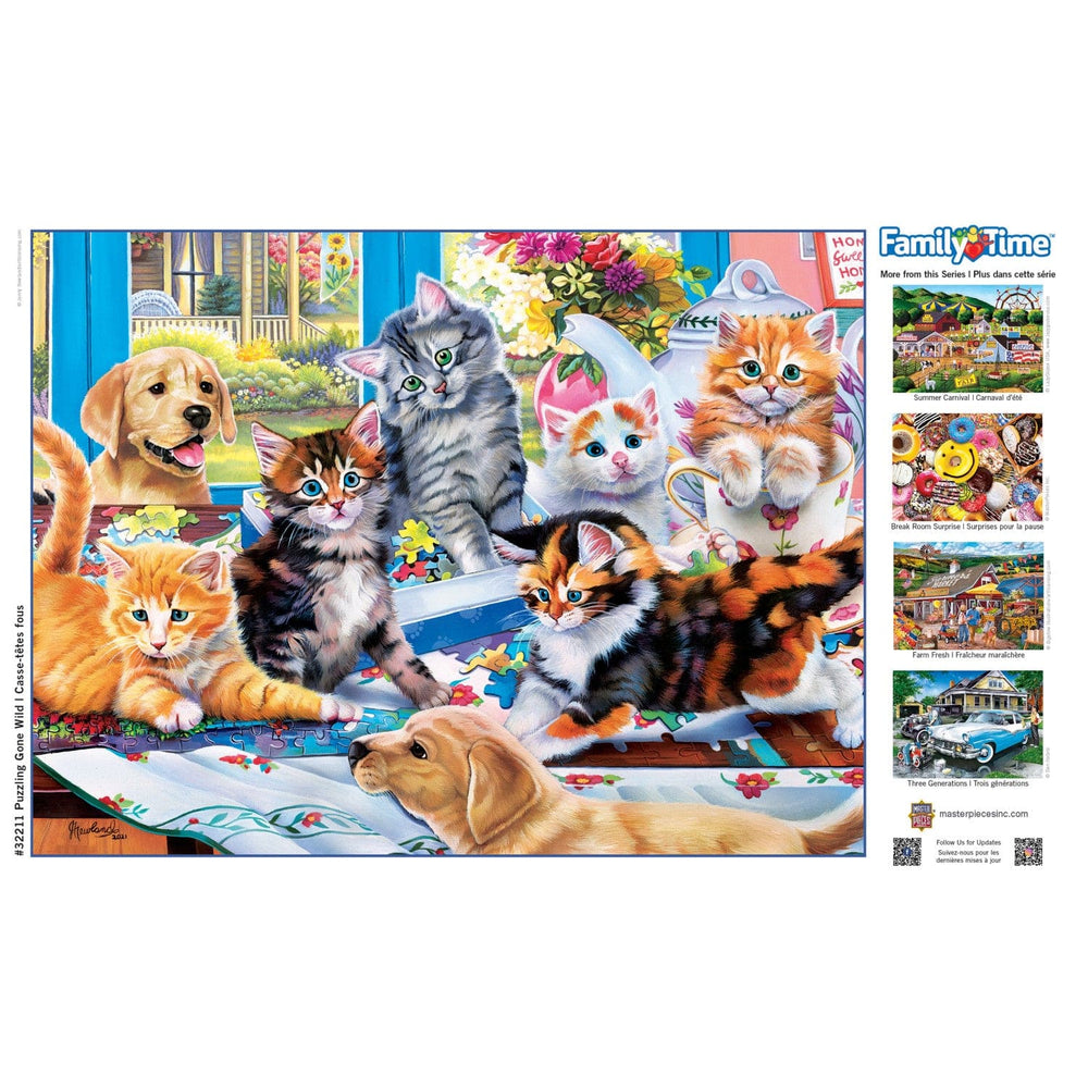 Family Time - Puzzling Gone Wild 400 Piece Jigsaw Puzzle (ONLINE ORDER ONLY)