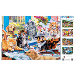 Family Time - Puzzling Gone Wild 400 Piece Jigsaw Puzzle (ONLINE ORDER ONLY)