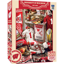 Wisconsin Badgers - Locker Room 500 Piece Jigsaw Puzzle (ONLINE ORDER ONLY)