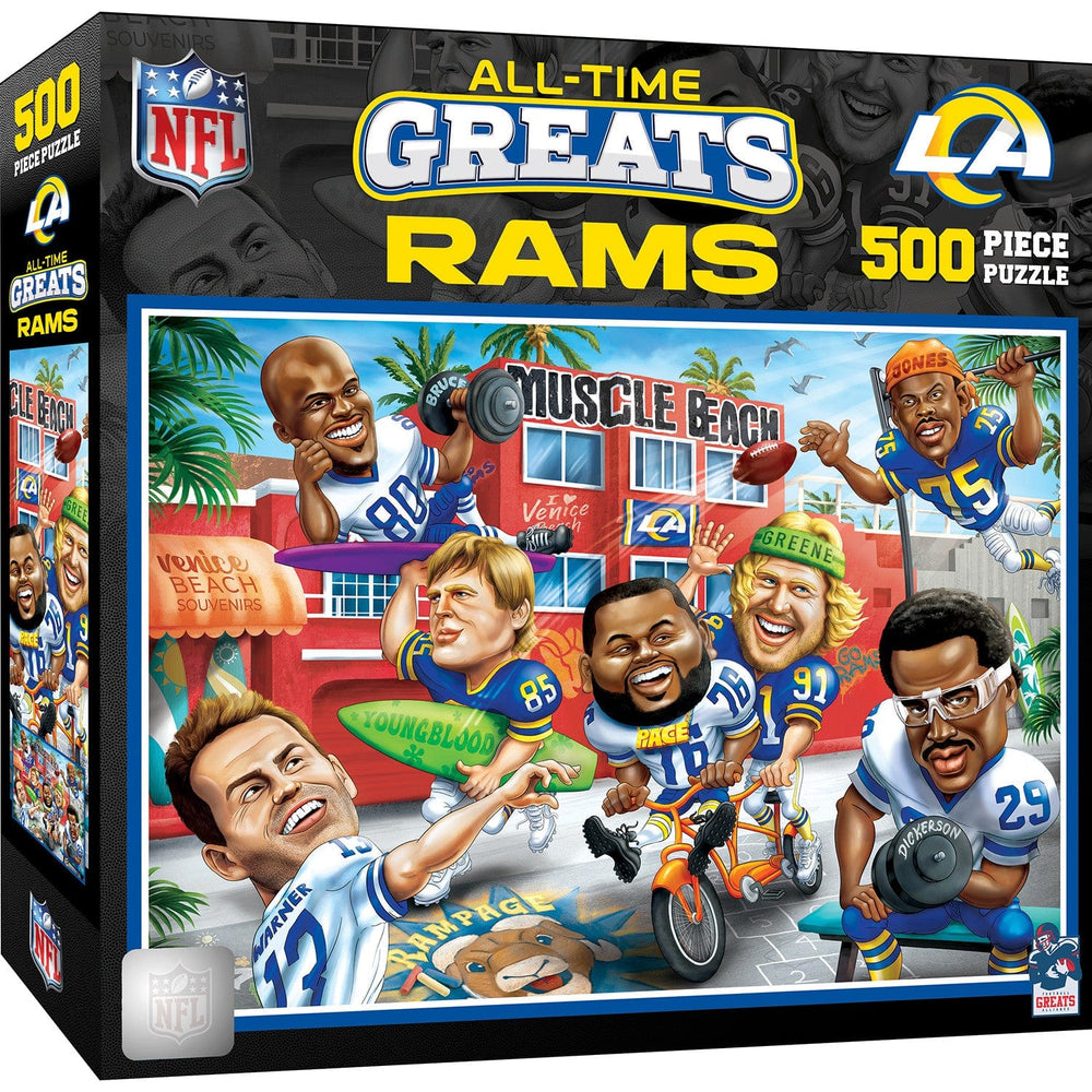 Los Angeles Rams - All Time Greats 500 Piece Jigsaw Puzzle (ONLINE ORDER ONLY)