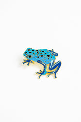 Cobalt Poison Dart Frog Enamel Pin (Online Order Only)