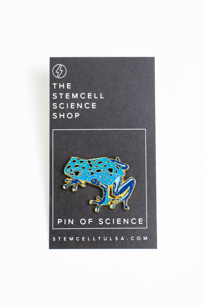 Cobalt Poison Dart Frog Enamel Pin (Online Order Only)