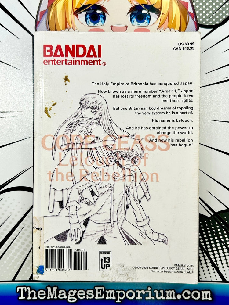 Code Geass Lelouch of the Rebellion Vol 1 (Online Order Only)
