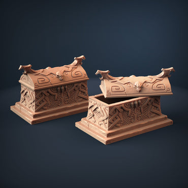 3D Printed Artisan Guild Draugr Coffin Darkness of the Lich Lord 28mm 32mm (Online Only)