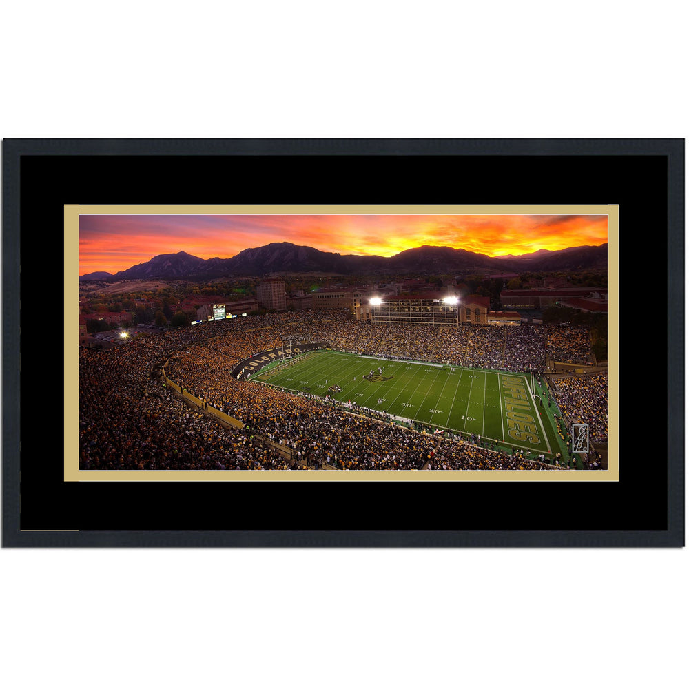 Framed Folsom Field Colorado Buffaloes 16x24 NCAA Football Photo Professionally Matted (ONLINE ORDER ONLY)