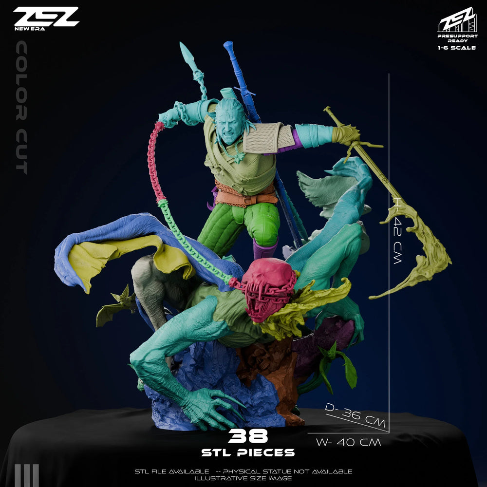 Geralt - The Witcher - 1:6 Scale & Bust (ONLINE ORDER ONLY)