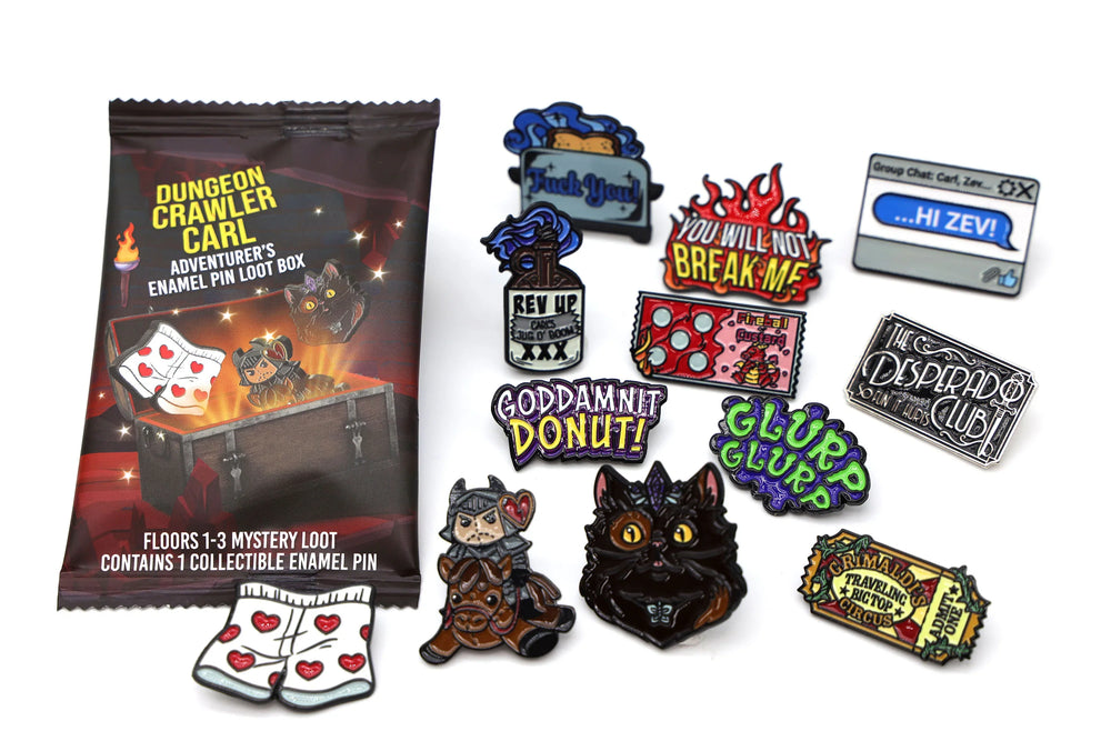 Foam Brain Games: Enamel Pin - Dungeon Crawler Carl - Adventurer's Pin Mystery Loot: Floors 1-3 (ONLINE ORDER ONLY)