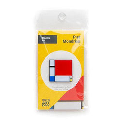 Composition II in Red, Blue, and Yellow Enamel Pin - Today is Art Day (ONLINE ORDER ONLY)
