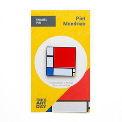 Composition II in Red, Blue, and Yellow Enamel Pin - Today is Art Day (ONLINE ORDER ONLY)