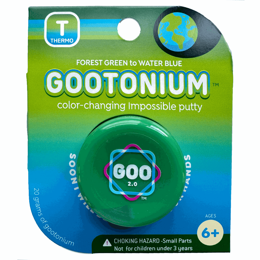 Gootonium: Thermo forest green to water blue putty - 20g (ONLINE ORDER ONLY)