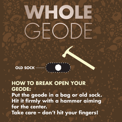 WHOLE GEODE - A rock with a secret (ONLINE ORDER ONLY)