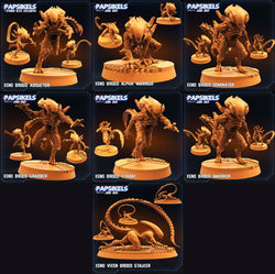 Copy of 3D Printed Papsikels Xeno Brood Set Aliens vs Humans Part 2 28mm 32mm (Online Only)