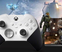 WHITE CORE XBOX ELITE SERIES 2 CUSTOM MODDED CONTROLLER (Online Order Only)
