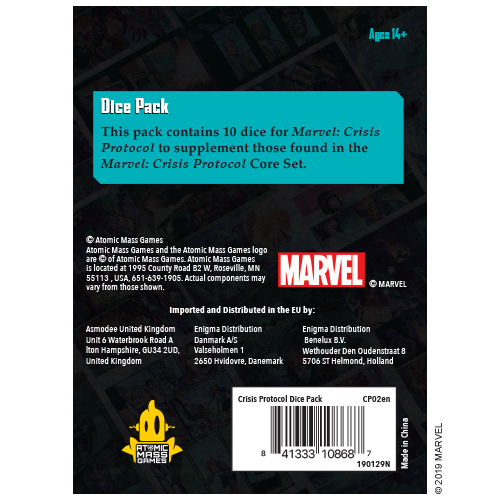 Marvel Crisis Protocol: Dice Pack (ONLINE ORDER ONLY)