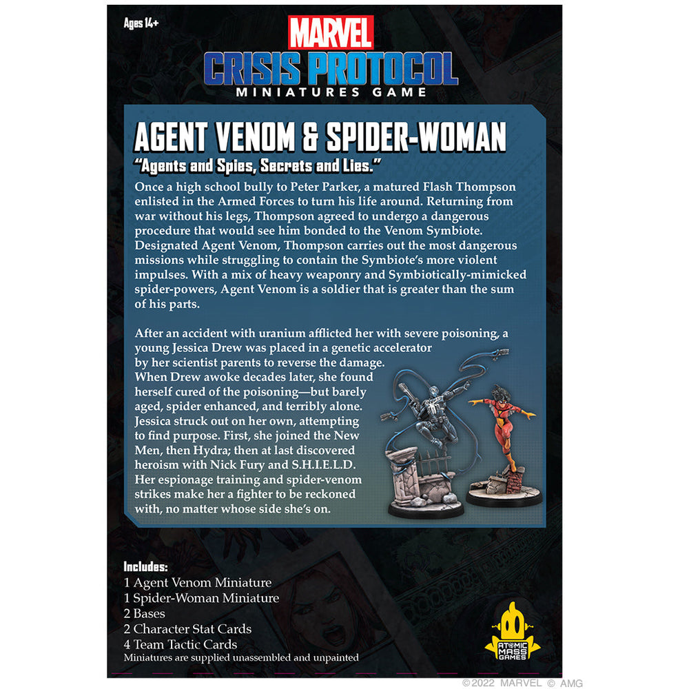 Marvel Crisis Protocol: Agent Venom & Spider-Woman (ONLINE ORDER ONLY)