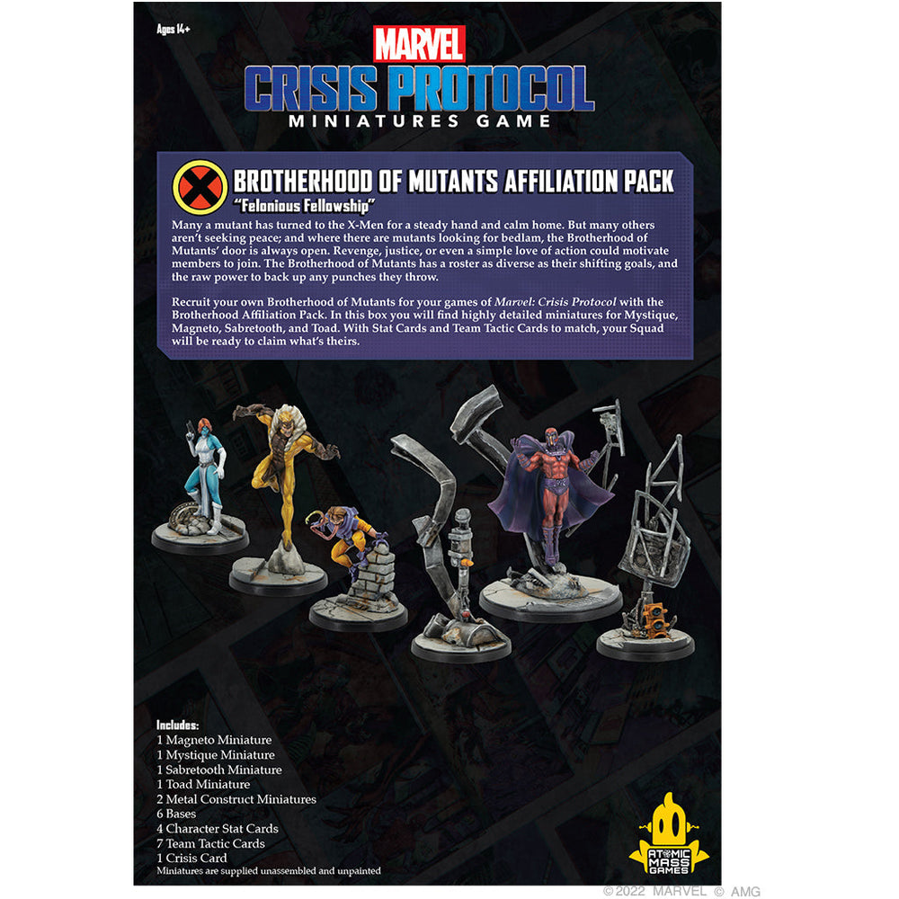 Marvel Crisis Protocol: Brotherhood of Mutants Affiliation Pack (ONLINE ORDER ONLY)