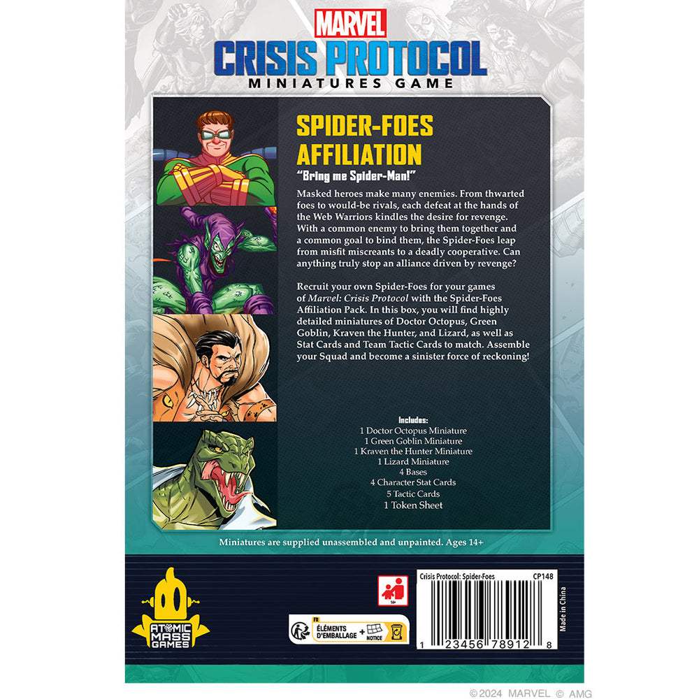 Marvel Crisis Protocol: Spider-Foes Affiliation Pack (ONLINE ORDER ONLY)