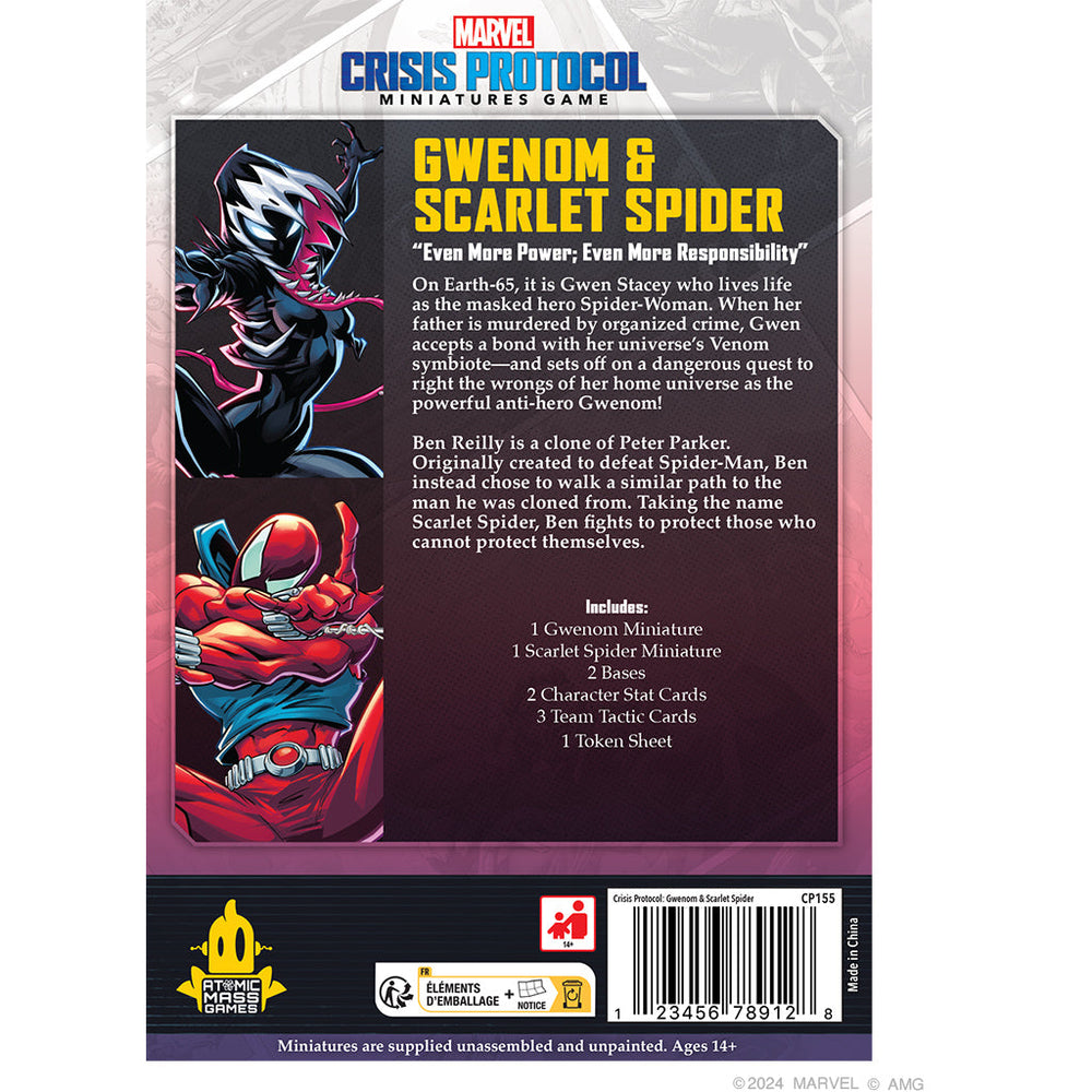 Marvel Crisis Protocol: Gwenom & Scarlet Spider (ONLINE ORDER ONLY)