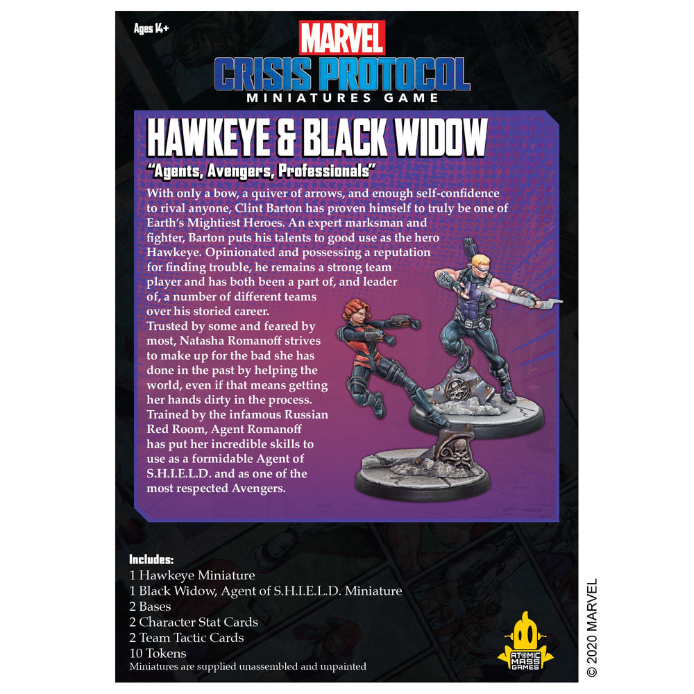 Marvel Crisis Protocol: Hawkeye & Black Widow (ONLINE ORDER ONLY)