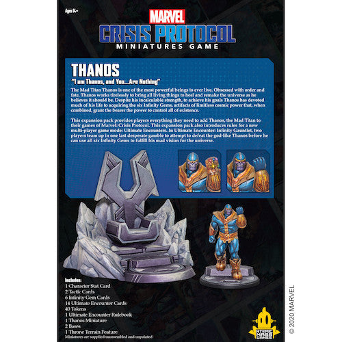 Marvel Crisis Protocol: Thanos Character Pack (ONLINE ORDER ONLY)