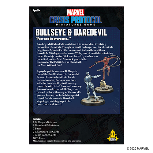 Marvel Crisis Protocol: Bullseye & Daredevil (ONLINE ORDER ONLY)