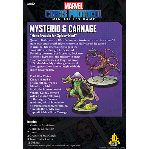 Marvel Crisis Protocol: Mysterio and Carnage (ONLINE ORDER ONLY)