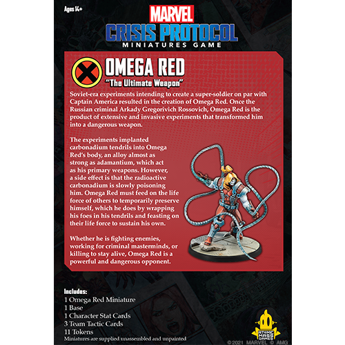Marvel Crisis Protocol: Omega Red (ONLINE ORDER ONLY)