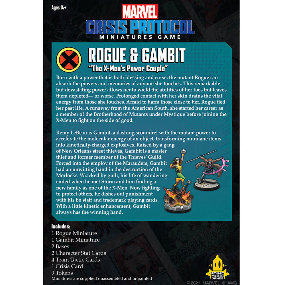 Marvel Crisis Protocol: Gambit & Rogue Basics (ONLINE ORDER ONLY)