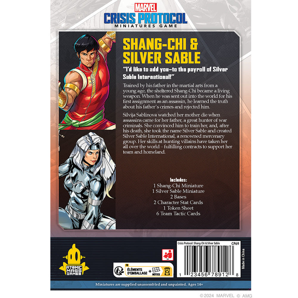 Marvel Crisis Protocol: Shang Chi & Silver Sable (ONLINE ORDER ONLY)