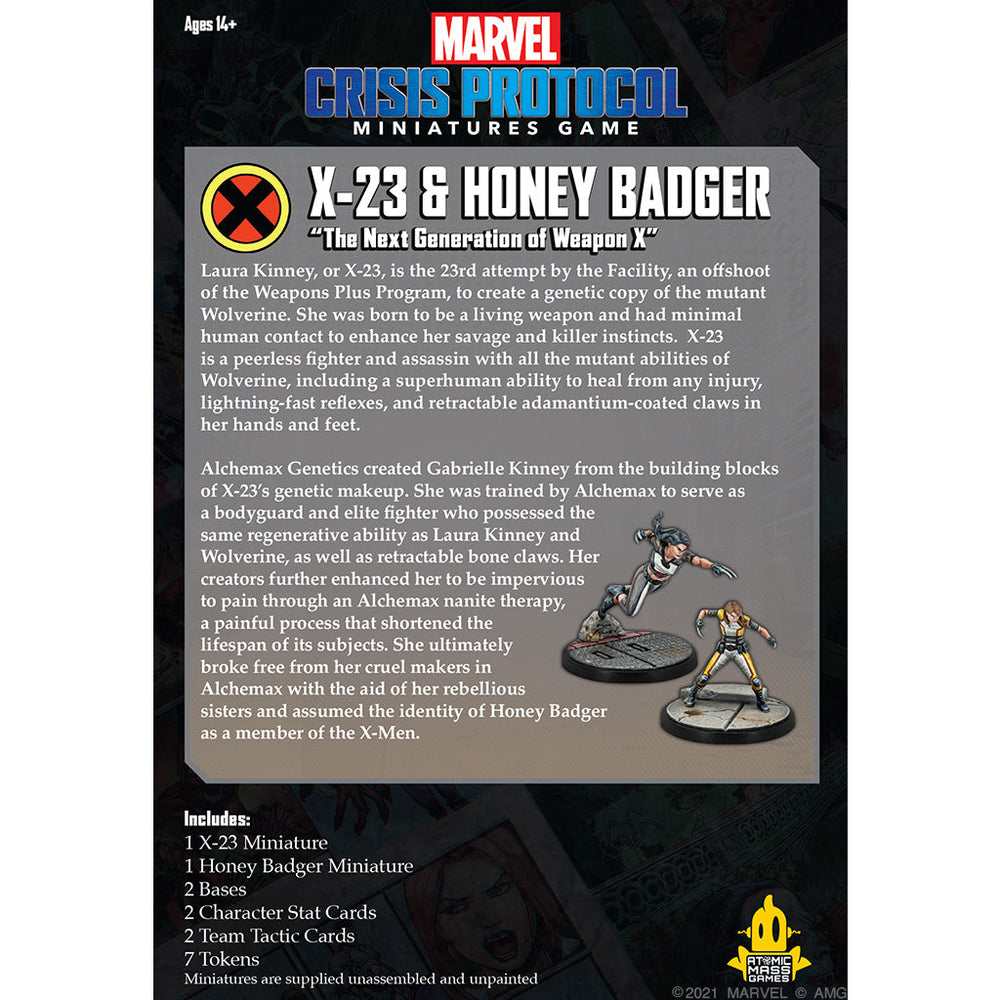 Marvel Crisis Protocol: X-23 & Honey Badger (ONLINE ORDER ONLY)