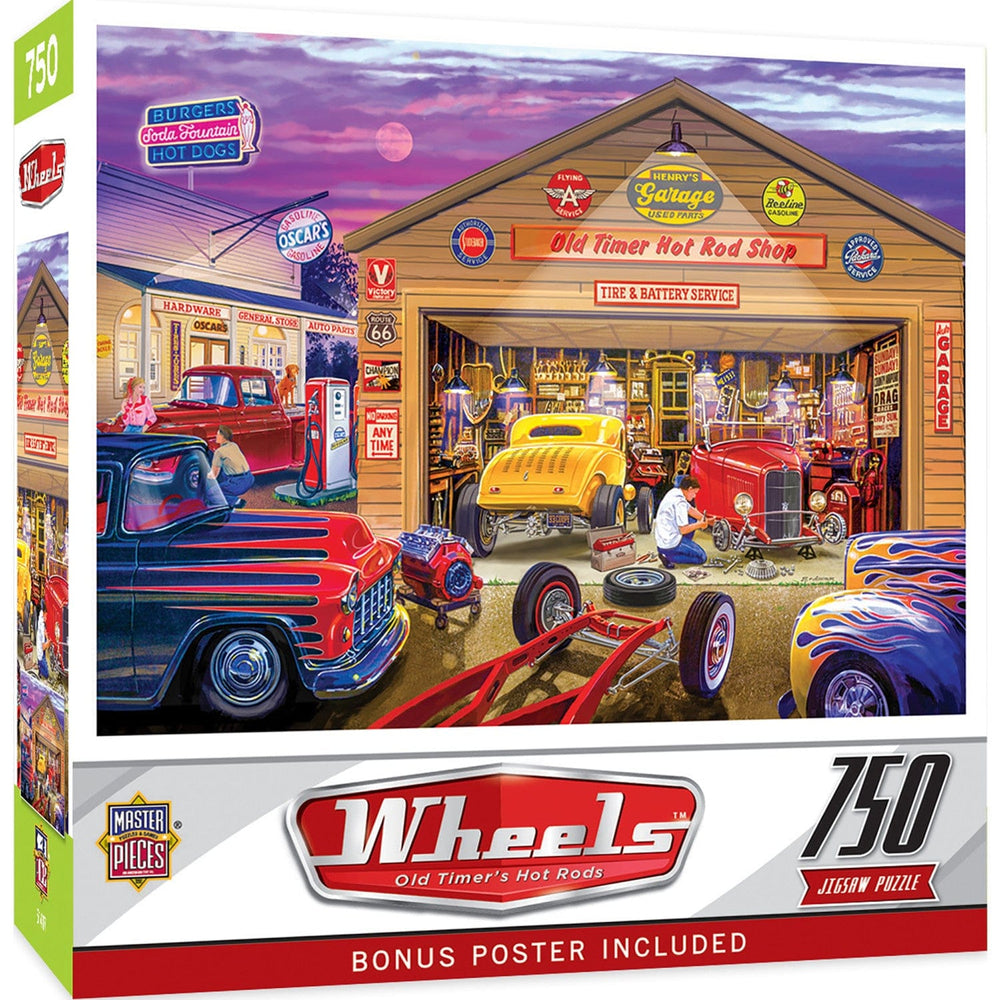Wheels - Old Timer's Hot Rods 750 Piece Jigsaw Puzzle (ONLINE ORDER ONLY)
