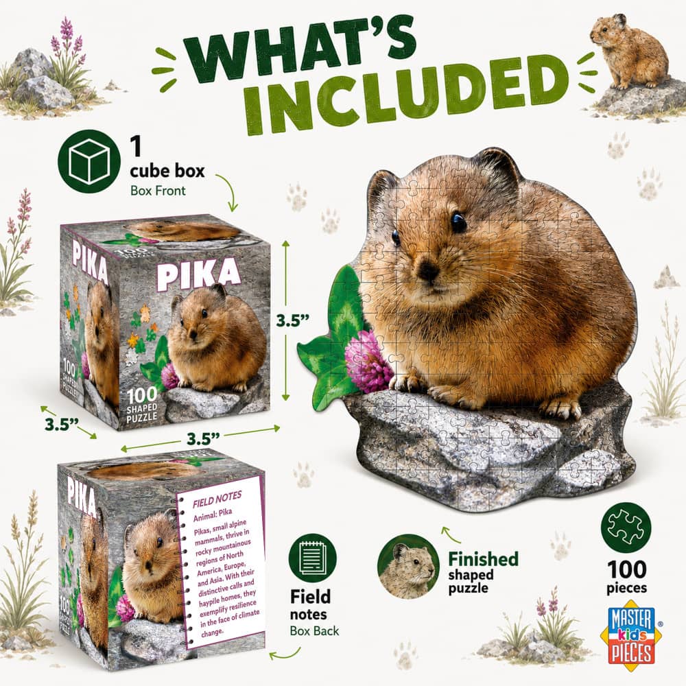 Pika 100 Piece Shaped Jigsaw Puzzle