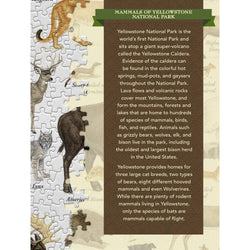 Mammals of Yellowstone National Park 1000 Piece Jigsaw Puzzle (ONLINE ORDER ONLY)