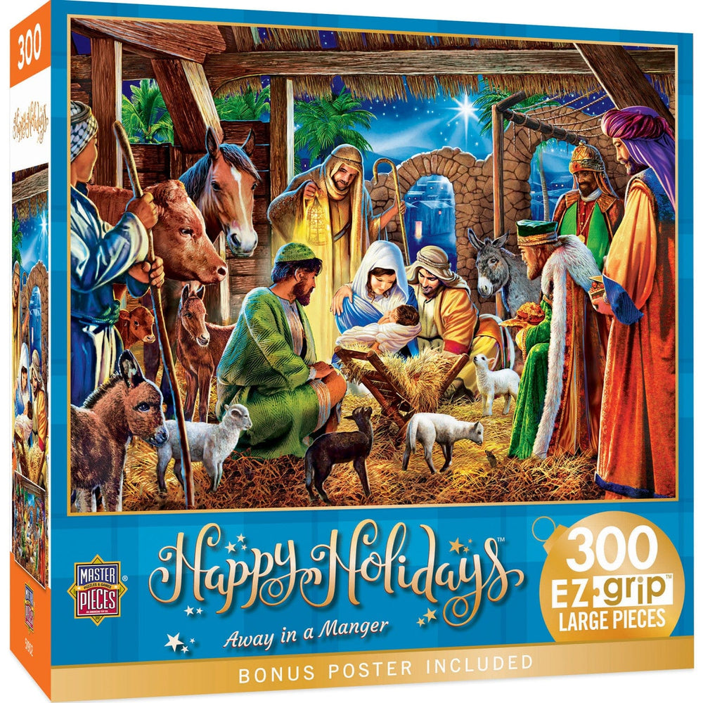 Happy Holidays - Away in a Manger 300 Piece EZ Grip Jigsaw Puzzle (ONLINE ORDER ONLY)