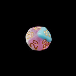 Creamsicle of Doom - 7 Piece DnD Dice Set | Acrylic RPG Gaming Dice (ONLINE ORDER ONLY)