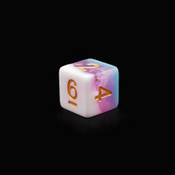 Creamsicle of Doom - 7 Piece DnD Dice Set | Acrylic RPG Gaming Dice (ONLINE ORDER ONLY)