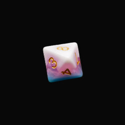 Creamsicle of Doom - 7 Piece DnD Dice Set | Acrylic RPG Gaming Dice (ONLINE ORDER ONLY)
