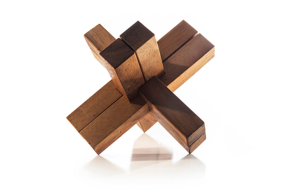 Cross Knot | Burr Puzzle - Japanese Interlocking Puzzle (Online Order Only)