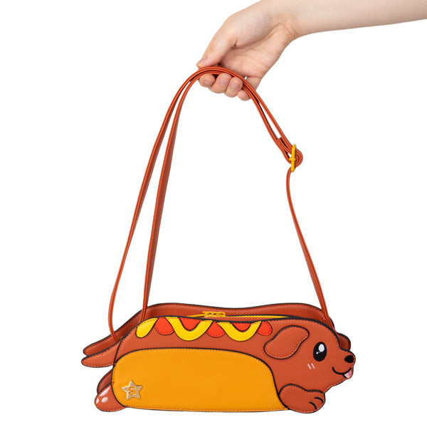 Squishable Dachshund Hot Dog Crossbody Purse (ONLINE ORDER ONLY)