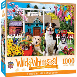 Wild & Whimsical - Dog's Country Restort 1000 Piece Jigsaw Puzzle (ONLINE ORDER ONLY)