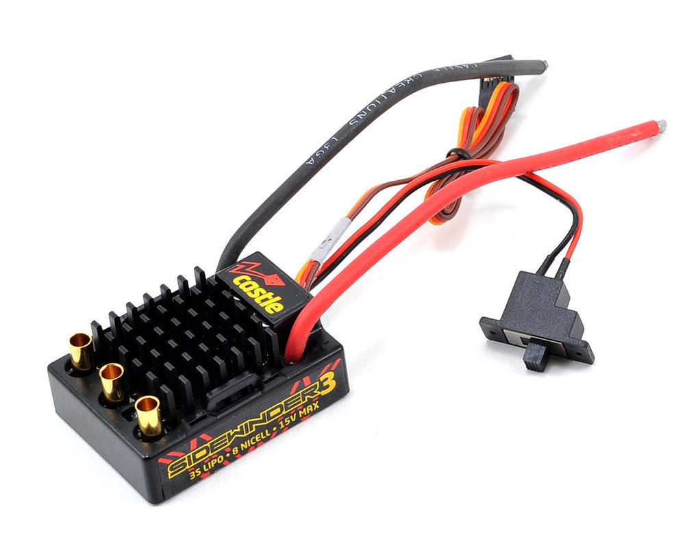 Castle Creations Sidewinder 3 Waterproof 1/10 Sport ESC (ONLINE ORDER ONLY)