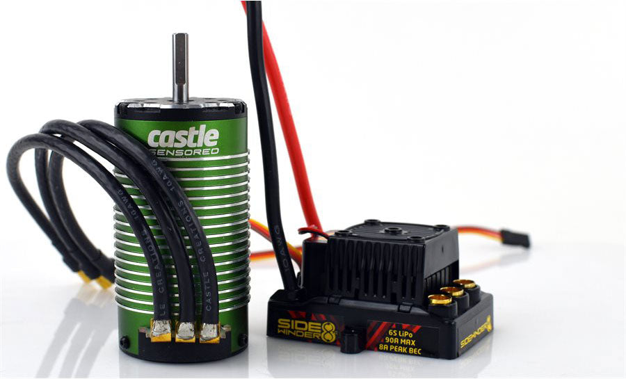 Castle Creations Sidewinder 1/8 Brushless ESC Combo 1515 V2 Sensored Motor 2200kV (ONLINE ORDER ONLY)
