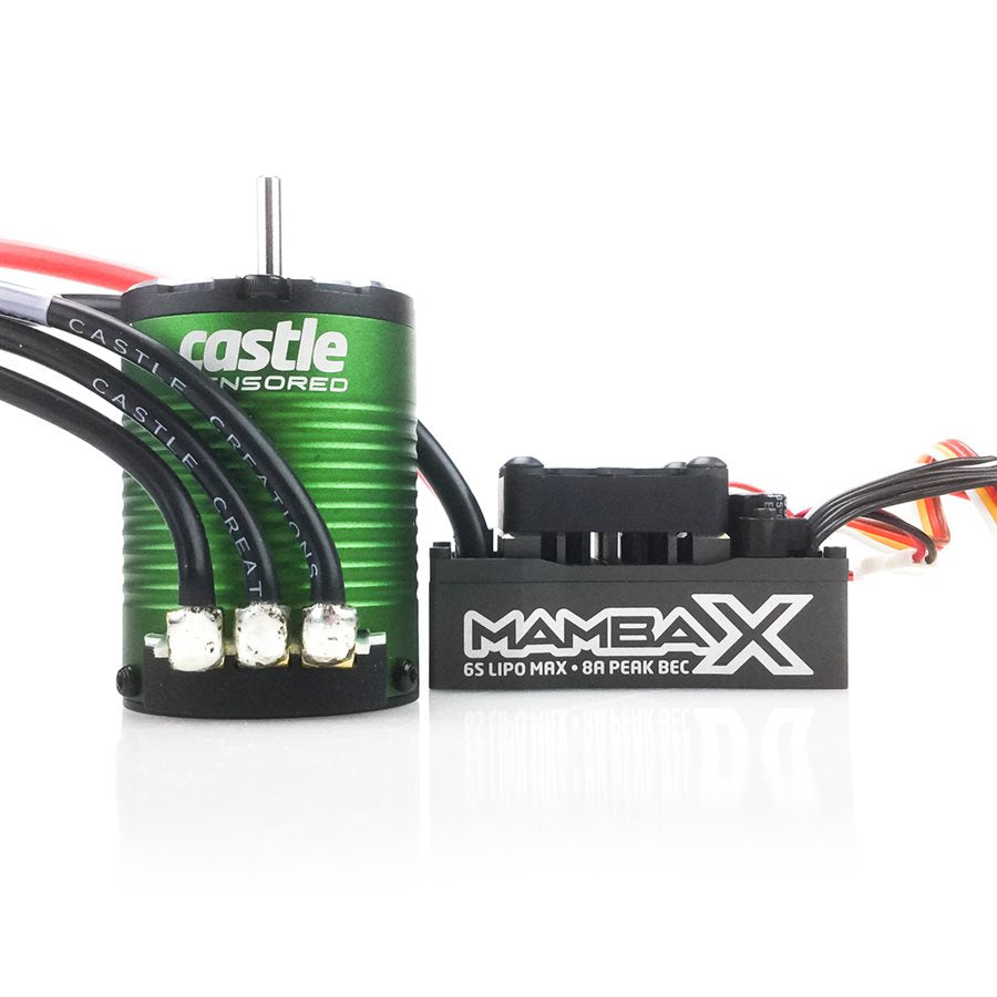 Castle Creations Mamba X 1/10 Brushless Combo 1406 Sensored Motor 4600kV (ONLINE ORDER ONLY)