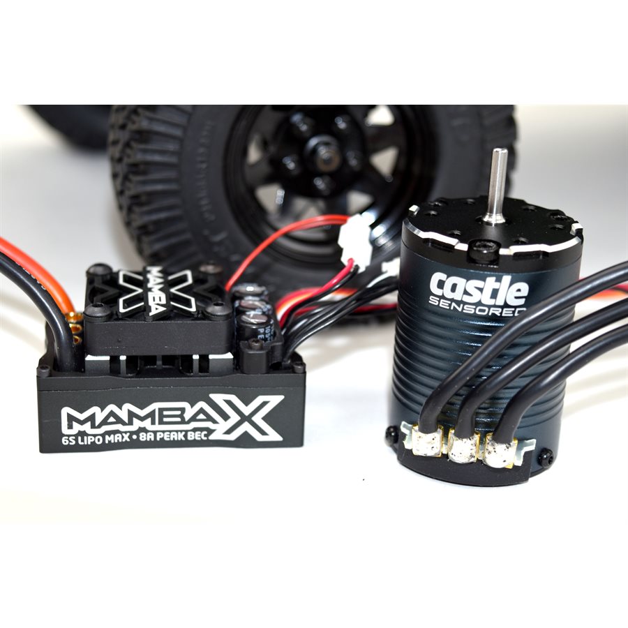Castle Creations Mamba X ESC Waterproof Sensored Brushless Combo 1900kV Slate (ONLINE ORDER ONLY)