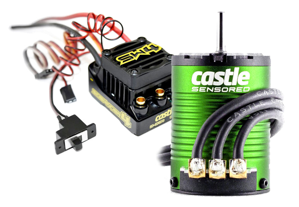 Castle Creations Sidewinder SW4 Waterproof 1/10 ESC/Motor Combo with1410 (3800kV) 5mm Shaft SCT (ONLINE ORDER ONLY)
