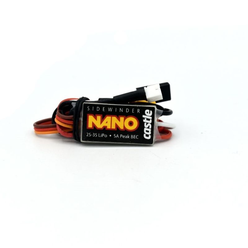 Castle Creations Sidewinder Nano Micro PnP ESC, 12.6V, with XT30 and JST Plugs 010-0176-01 (ONLINE ORDER ONLY)
